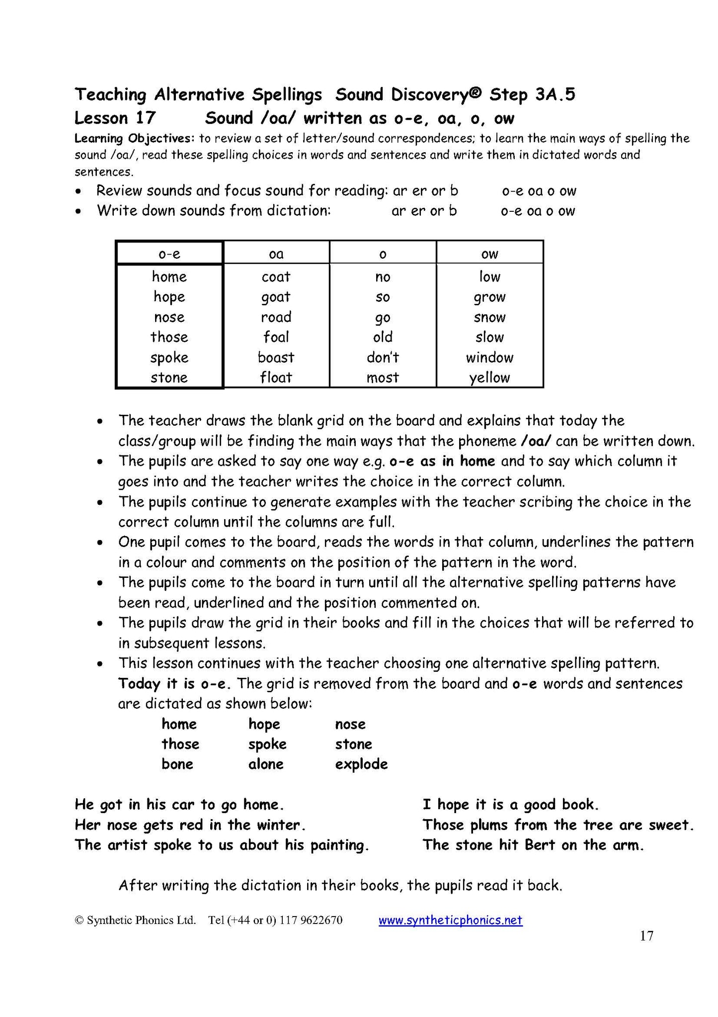 Big Book of Snappy Lesson Plans at Step 3A - Main Alternative Vowel Spellings (BSL3A)