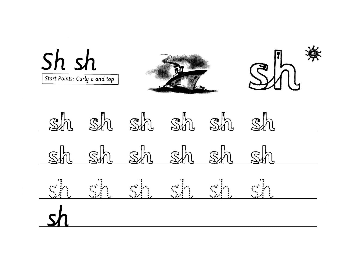 Developmental Handwriting Series, Book 2: Early Years Digraphs and Trigraphs (DHS2)