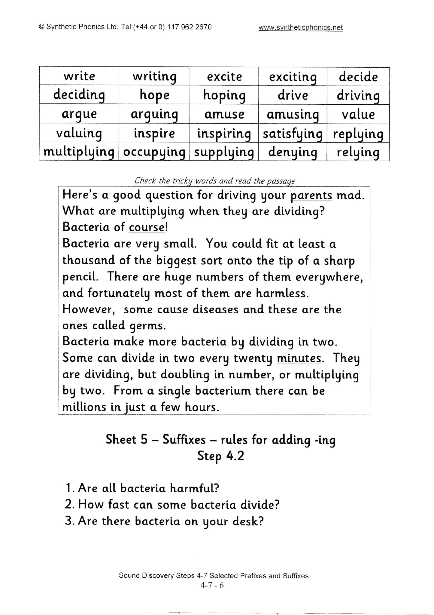 Precision Monitoring and Speed Reads Book 3, Steps 3B and 4-7: Alternative Consonant Graphemes, Prefixes and Suffixes (PMB3)