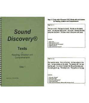 Sound Discovery Texts for Reading, Writing and Comprehension, Step 1 (SD5)